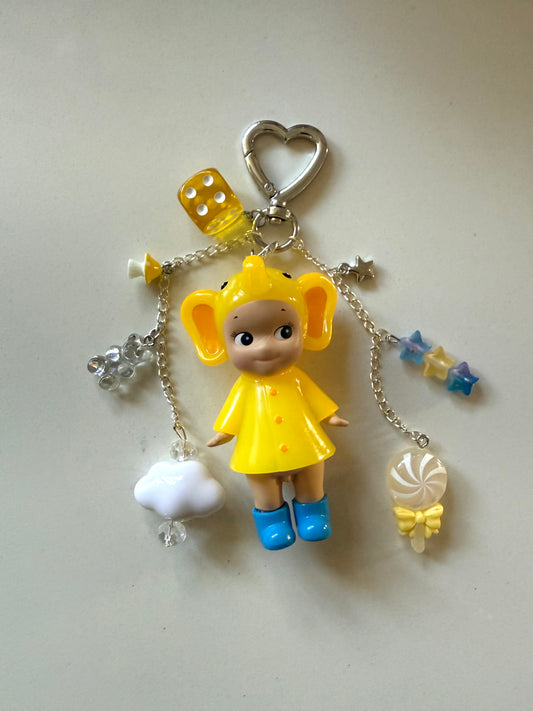 Rainy Day Elephant Keychain